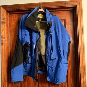 Cabela's Vibrant Blue and Black Snow Jacket